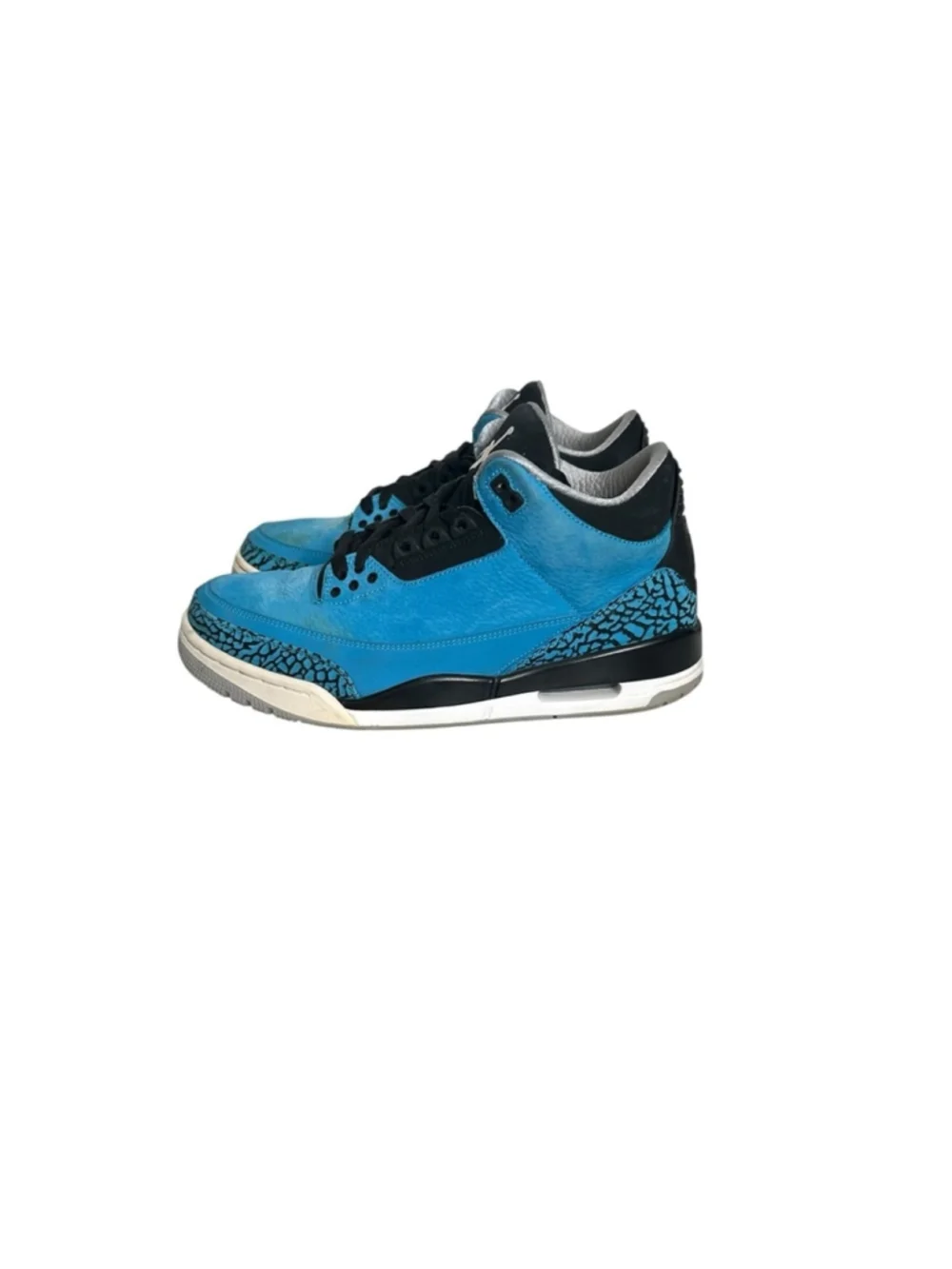 Nike Air Jordan Retro 3 Dark Powder Blue Black White 136064-406 Men's Size 8.5